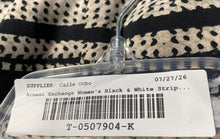 Load image into Gallery viewer, Armani Exchange Womens Black &amp; White Striped Long Sleeve Shift Dress Size 8
