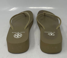 Load image into Gallery viewer, Authentic Tory Burch Womens Brown Wedge Heel Flip Flop Sandals Size 8M
