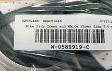 Load image into Gallery viewer, Nike Kids Dunk Low Green And White Low Top Lace-Up Sneaker Shoes Size 5.5Y
