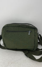 Load image into Gallery viewer, Kipling Womens Green Adjustable Strap Outer Pockets Charm Crossbody Bag
