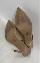 Load image into Gallery viewer, Aldo Womens Lysandre Beige Leather Pointed Toe Slip-On Slingback Heels Size 8
