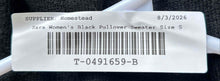 Load image into Gallery viewer, Zara Womens Black Long Sleeve Crew Neck Cropped Pullover Sweatshirt Size Small
