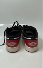 Load image into Gallery viewer, Nike Boys Air Jordan 1 Low 553560-161 Black Red White Sneakers Shoes Size 6Y
