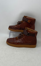 Load image into Gallery viewer, Marc Nolan Mens Yesler Brown Leather High-Top Lace-Up Sneaker Boots Size 8

