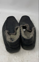 Load image into Gallery viewer, UGG Mens Ascot 1103889 Black Leather Closed Toe Slip-On Loafer Slippers Size 11
