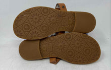 Load image into Gallery viewer, UGG Womens Zahara Brown Leather Open Toe Ankle Strap Sandals Size 7
