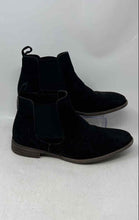 Load image into Gallery viewer, Jousen Milan Mens Black Suede Round Toe Pull-On Ankle Chelsea Boots Size 9.5
