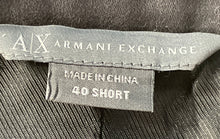 Load image into Gallery viewer, Armani Exchange Mens Dark Gray Long Sleeve Notch Lapel Two-Button Blazer Sz 40S
