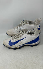 Load image into Gallery viewer, Nike Mens Alpha Menace 4 Shark FN0028-103 White Blue Football Cleats Size 9
