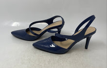 Load image into Gallery viewer, Liz Claiborne Womens Blue Pointed Toe Stiletto Slingback Heels Size 8.5M
