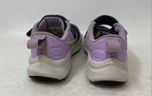 Load image into Gallery viewer, Nike Kids Star Runner 3 Black And Purple Hook &amp; Loop Sneaker Shoes Size 12C
