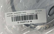 Load image into Gallery viewer, Durabrand CD-566 Silver Black Fully Programmable Portable CD Player Not Tested
