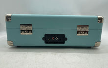 Load image into Gallery viewer, Blue Portable Suitcase Turntable Record Player Built-In Stereo Speakers Untested
