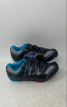 Load image into Gallery viewer, Flywheel Fly Fierce Womens Black Gray Blue Professional Cycling Shoes Size 37

