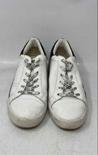 Load image into Gallery viewer, Vintage Havana Womens Willow White Black Glitter Lace-Up Sneaker Shoes Size 9
