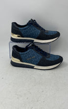 Load image into Gallery viewer, Michael Kors Womens Allie SG18L Blue Round Toe Lace-Up Sneaker Shoes Size 7.5M
