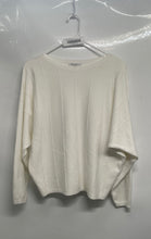 Load image into Gallery viewer, Vila Milano Womens White Boat Neck Long Sleeve Pullover Sweater Size Medium
