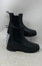 Load image into Gallery viewer, Portland Womens Black Round Toe Pull On Ankle Rain Boots Size 8
