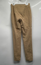 Load image into Gallery viewer, Theory Womens Beige Flat Front Side Zip Skinny Leg Trouser Pants Size 0
