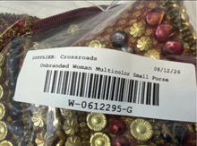 Load image into Gallery viewer, Unbranded Womens Multicolor Beaded Embellished Small Wristlet Clutch Purse
