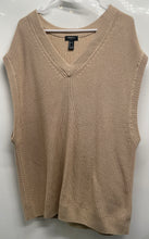 Load image into Gallery viewer, Forever 21 Mens Beige Cotton V-Neck Pullover Sweater Vest Size Large
