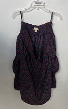 Load image into Gallery viewer, Michael Kors Womens Blue Red Paisley Print Off The Shoulder Blouse Top Size XL

