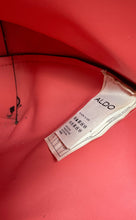 Load image into Gallery viewer, Aldo Womens Gold Metallic Leather Inner Pocket Double Strap Large Tote Handbag
