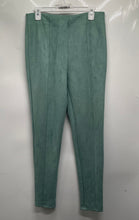 Load image into Gallery viewer, Forever 21 Womens Green Flat Front Skinny Leg Side Zip Ankle Pants Size L
