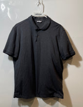 Load image into Gallery viewer, Calvin Klein Mens Dark Gray Cotton Spread Collar Short Sleeve Polo Shirt Size L
