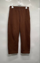 Load image into Gallery viewer, Zara Adult Brown Flat Front Elastic Waist Wide Leg Sweatpants Size Medium
