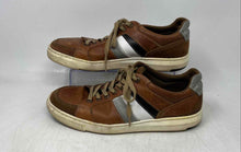 Load image into Gallery viewer, Renzo Costa Mens Brown Navy Blue White Low Top Sneakers Shoes Size EUR 41
