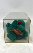 Load image into Gallery viewer, Ty Beanie Baby Wallace The Bear Green 1999 Framed Teddy Bear With Tags
