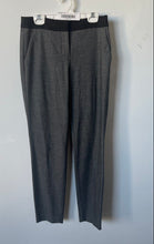 Load image into Gallery viewer, Express Womens Columnist Gray Black Heather Flat Front Pockets Dress Pants Sz 00
