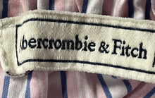 Load image into Gallery viewer, Abercrombie &amp; Fitch Womens Pink Striped Bell Sleeve Pullover Blouse Top Size S
