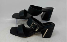 Load image into Gallery viewer, Calvin Klein Womens Averie Black Leather Open Toe Slide Sandals Size 11M
