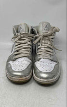 Load image into Gallery viewer, Nike Womens Air Jordan 1 Mid SE FN5031-100 White Silver Basketball Shoes Sz 9.5
