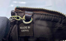 Load image into Gallery viewer, Coach Womens Brown Beige Monogram Key Chain Card Holder Zipper Coin Wallet
