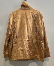 Load image into Gallery viewer, Donna Karan Womens Brown Long Sleeve Cinched Waist Full-Zip Utility Jacket Sz XL
