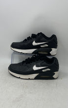 Load image into Gallery viewer, Nike Boys Air Max 90 CD6864-010 Black White Lace-Up Low Top Sneakers Shoes Sz 5Y
