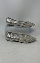 Load image into Gallery viewer, Jessica Simpson Womens Crinah Silver Pointed Toe Slip-On Ballet Flats Size 6.5M
