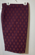 Load image into Gallery viewer, Zara Womens Burgundy Brown Geometric Straight &amp; Pencil Skirt Size Small
