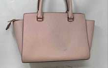 Load image into Gallery viewer, Michael Kors Womens Pink Leather Bottom Studs Shoulder Strap Satchel Bag
