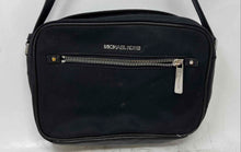 Load image into Gallery viewer, Michael Kors Womens Polly Black Leather Trim Adjustable Strap Crossbody Purse
