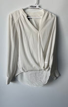 Load image into Gallery viewer, INC International Concepts Womens White Long Sleeve Split Neck Blouse Top Size 4

