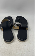 Load image into Gallery viewer, Michael Kors Womens Briar Black White Slip-On Flat Thong Sandals Size 10M
