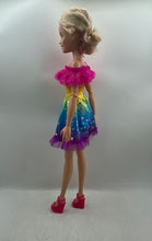 Load image into Gallery viewer, Mattel Barbie Blonde Hair With Rainbow Multicolor Dress Fashion Doll
