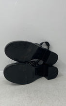 Load image into Gallery viewer, Melissa Womens Disco High Black Block Heel Adjustable Slingback Sandals Size 6
