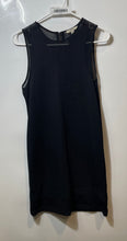 Load image into Gallery viewer, Zara Trafaluc Womens Black Sleeveless Crew Neck Back Zip Shift Dress Size Small
