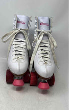 Load image into Gallery viewer, Chicago Womens White Classic High Top Lace-Up Quad Roller Skates Size 9
