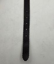Load image into Gallery viewer, Fossil Womens BT4028001 Black Leather Scalloped Buckle Fashion Belt Size Large
